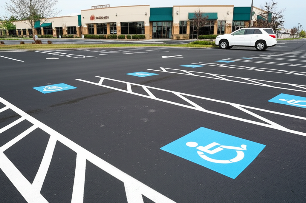 After: Commercial Parking Lot Restoration
