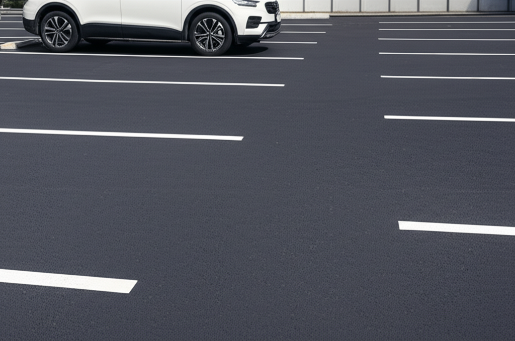 After: Professional Road Striping