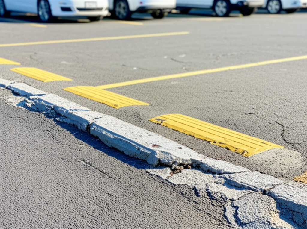 Before: Accessibility Striping & Safety Markings